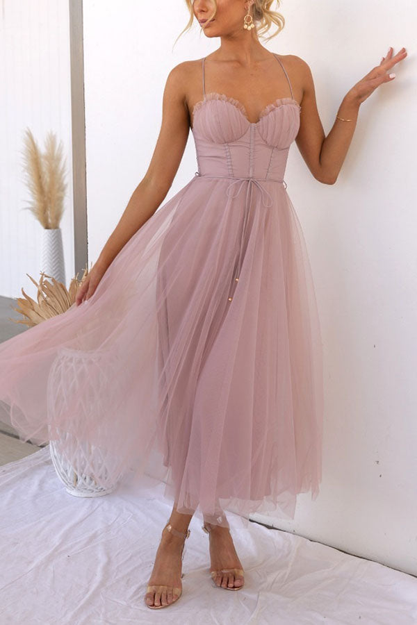 Damska Elegancka Sukienka Koktajlowa | Midi