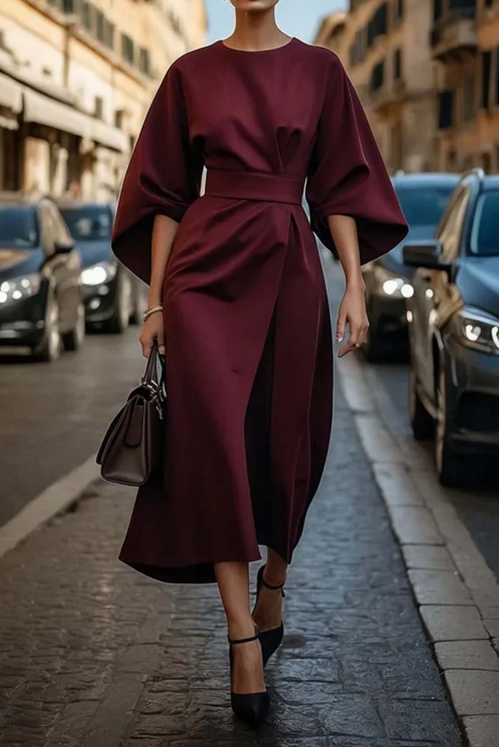 Damska Formalna Sukienka | Midi