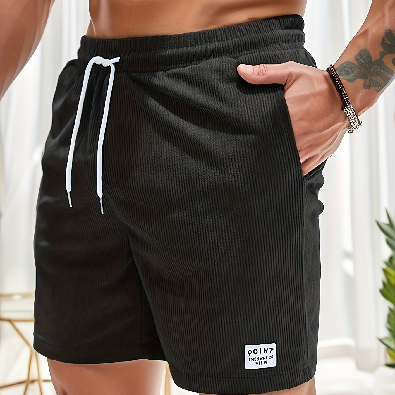 Męskie Szorty Casual | Sznurek w Pasie